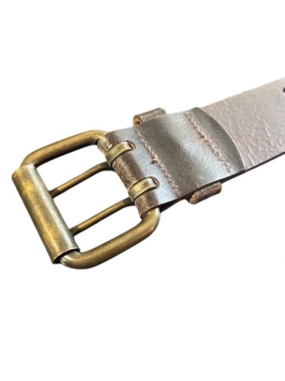 Italian Leather Belt Brown Made In Canada 1.5” Width 40” Length SZ Large Unisex